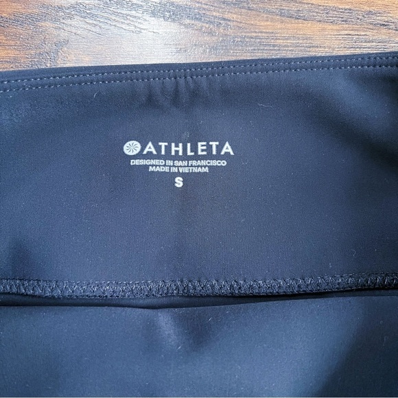 Athleta • Stellar Crop Pant black pull-on ankle stretch zipper pockets travel - Picture 5 of 13